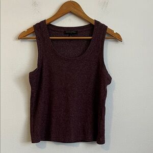 Banana Republic Rib Knit Tank Top Womens Small Purple